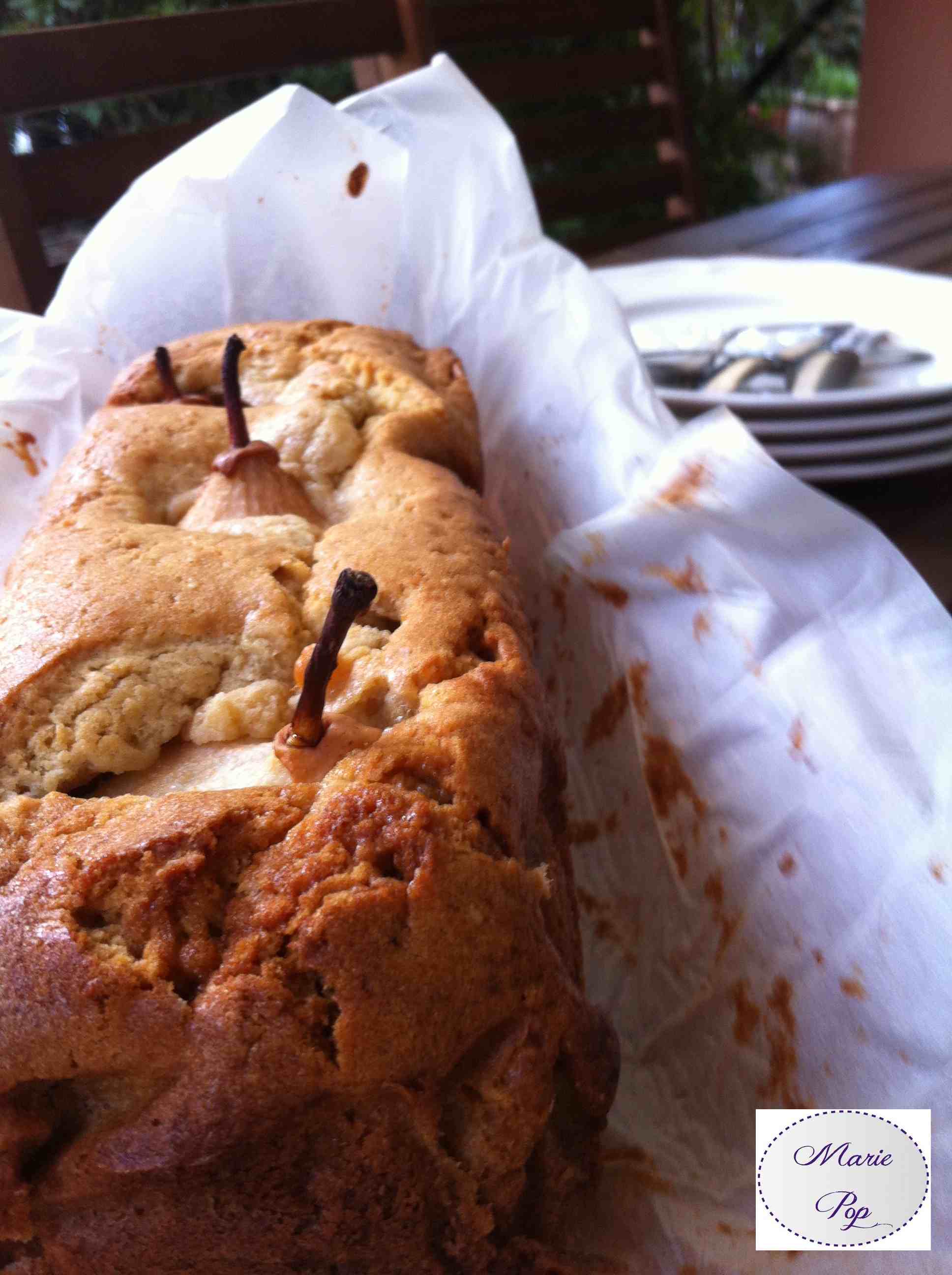 Cake aux Poires debout - la recette