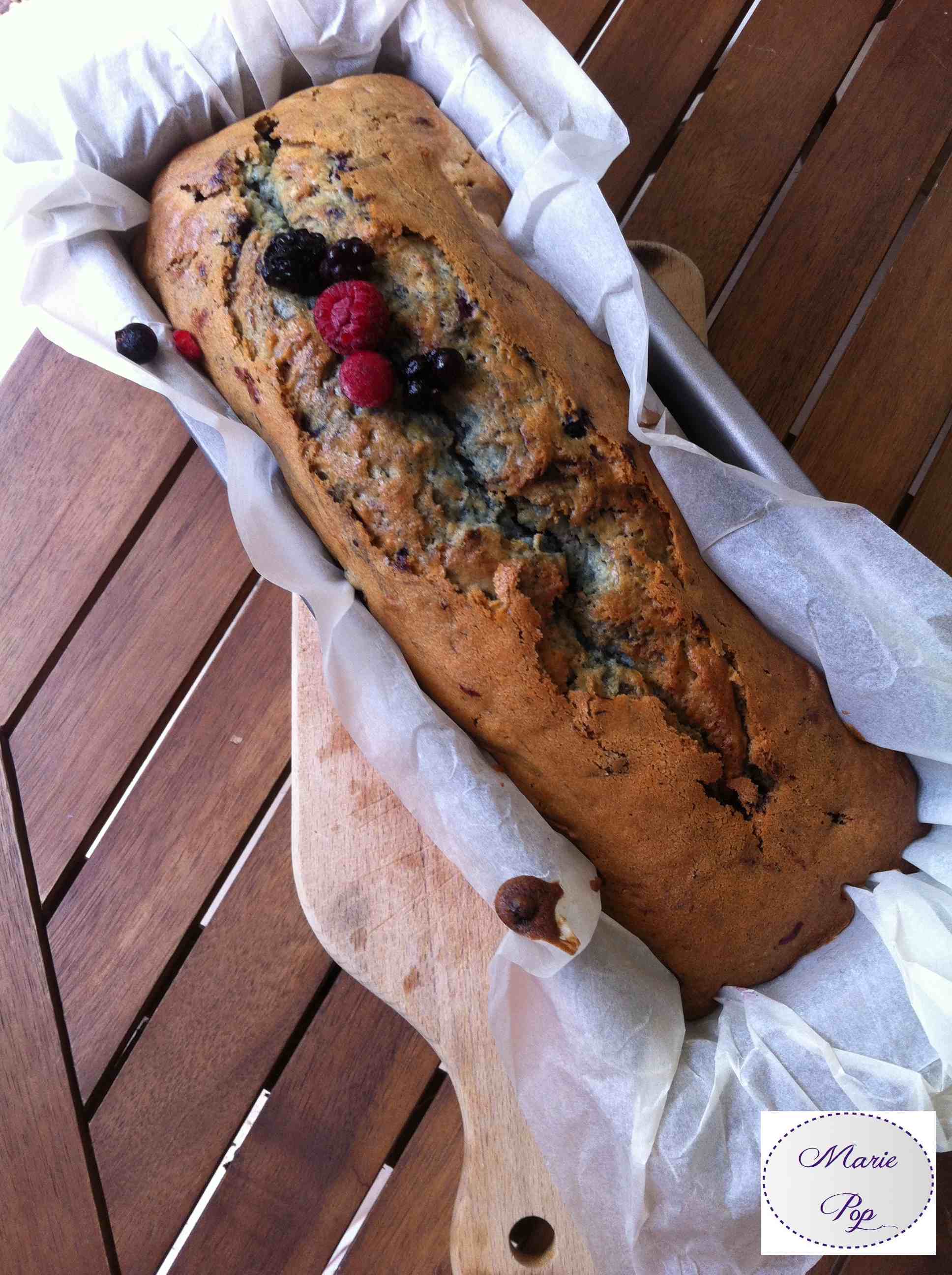 Cake aux fruits rouges - la recette