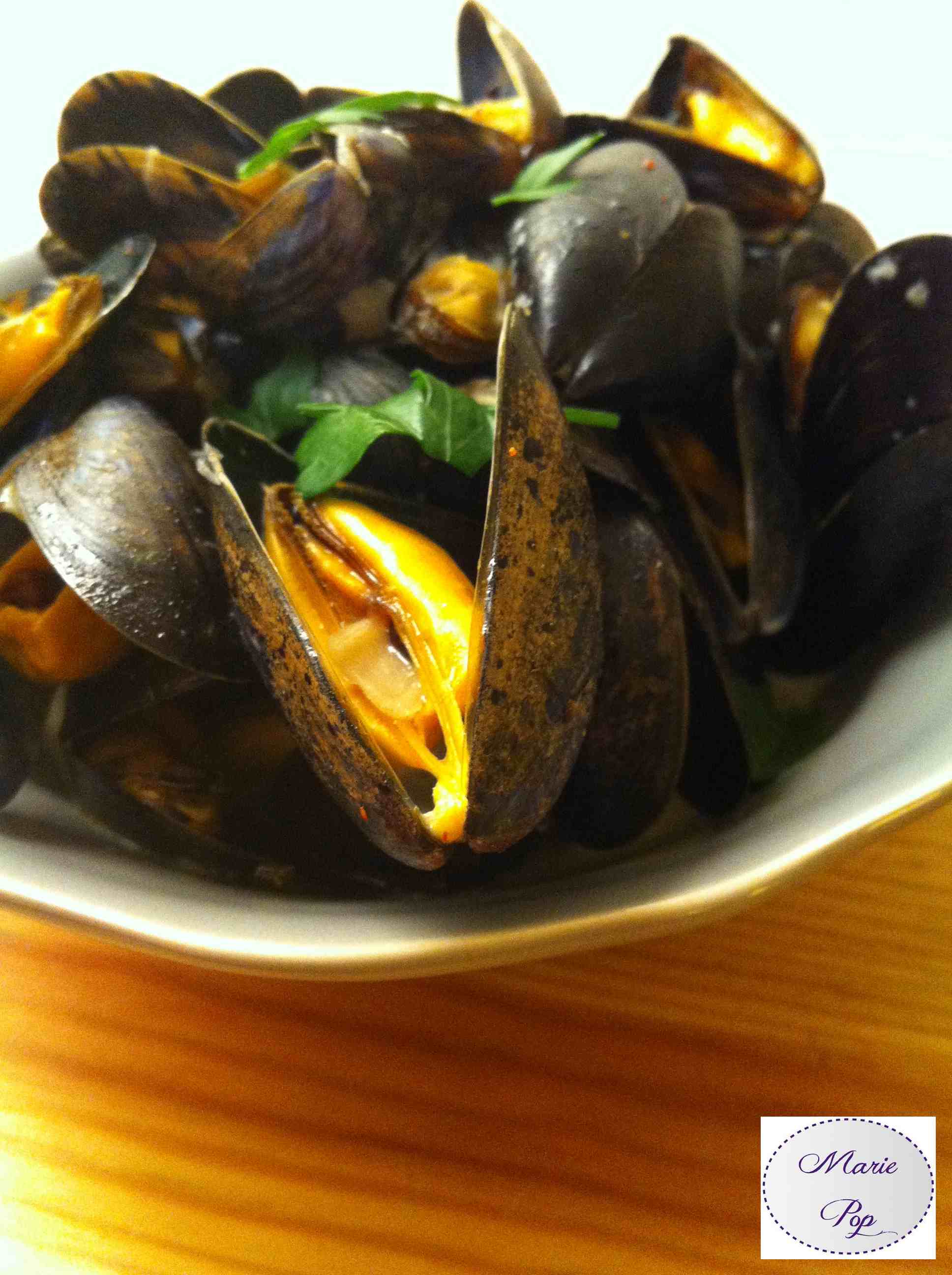 Moules à la bière et aux échalotes - la recette