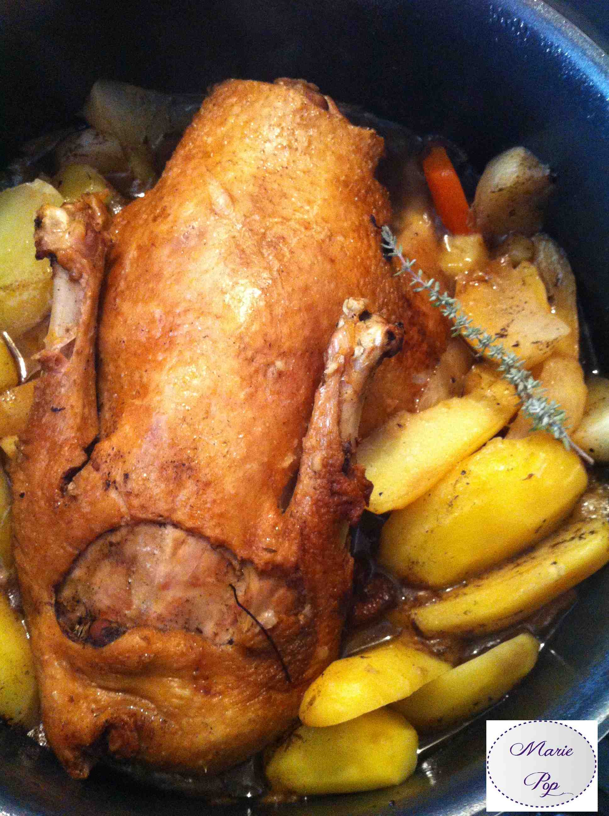 Canette aux légumes racines