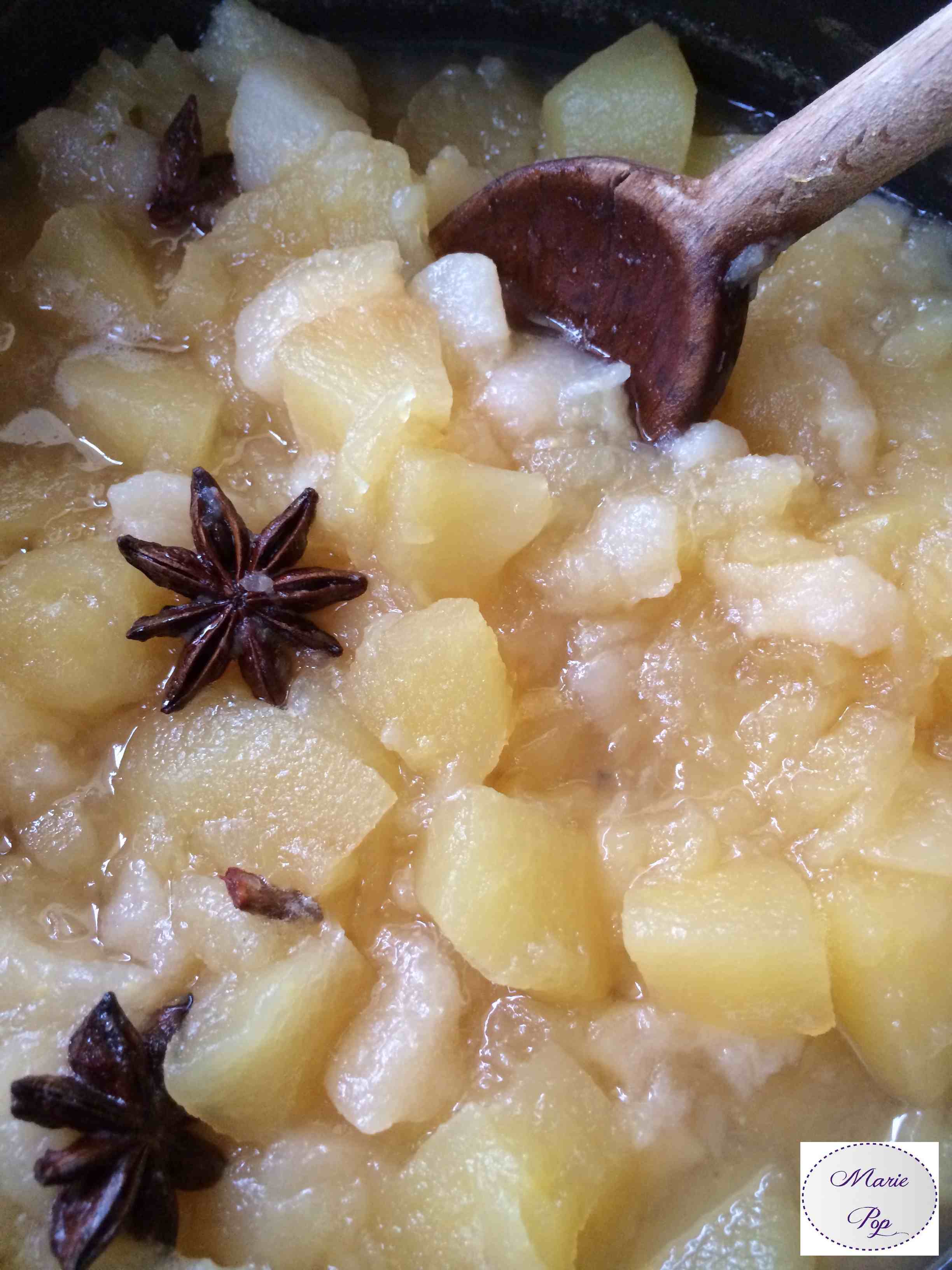 Compote Pomme Poire à la Badiane et au Miel - la recette