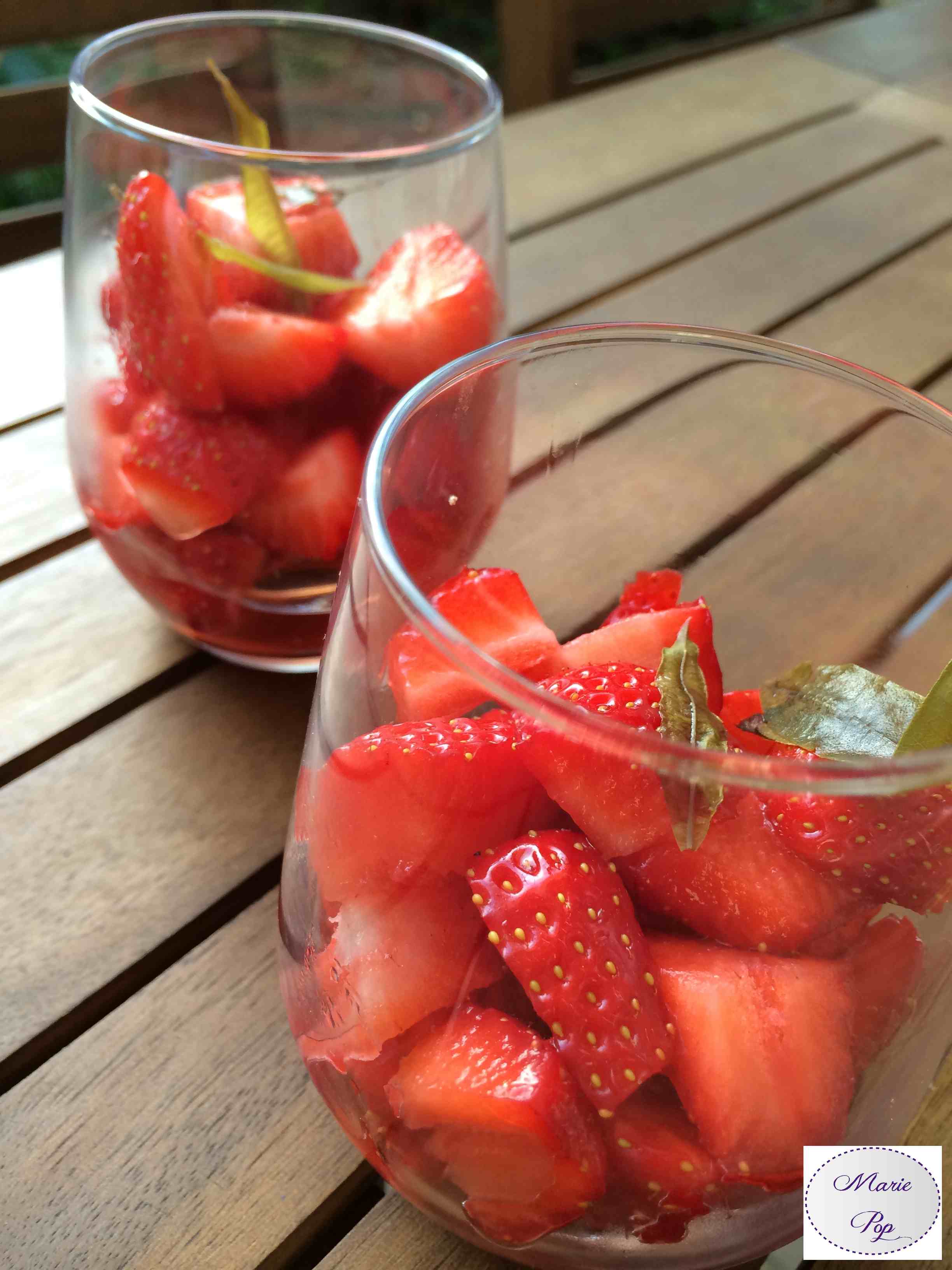 Fraises au sirop de verveine la recette très fraîche