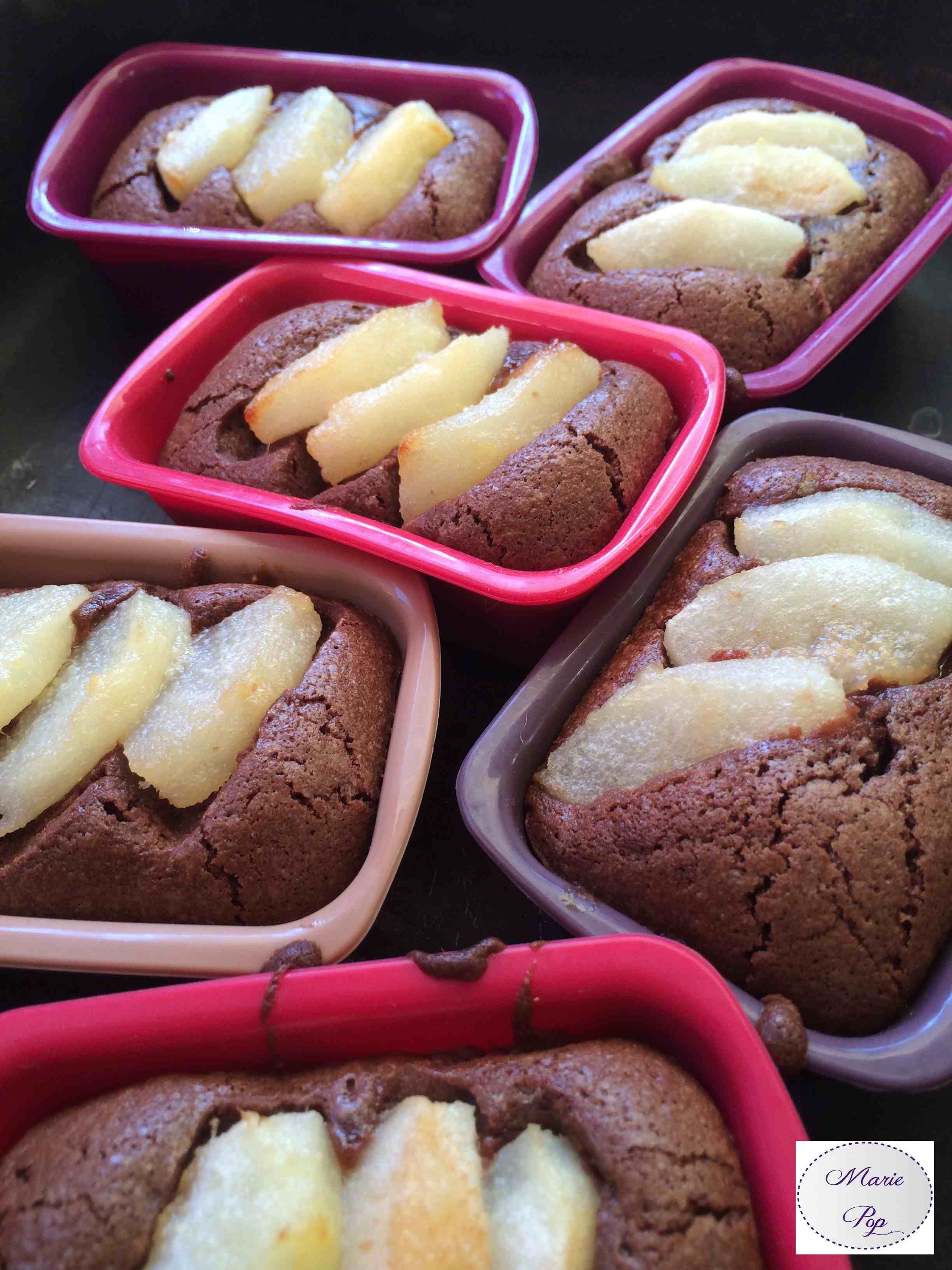 Moelleux poire chocolat - la recette