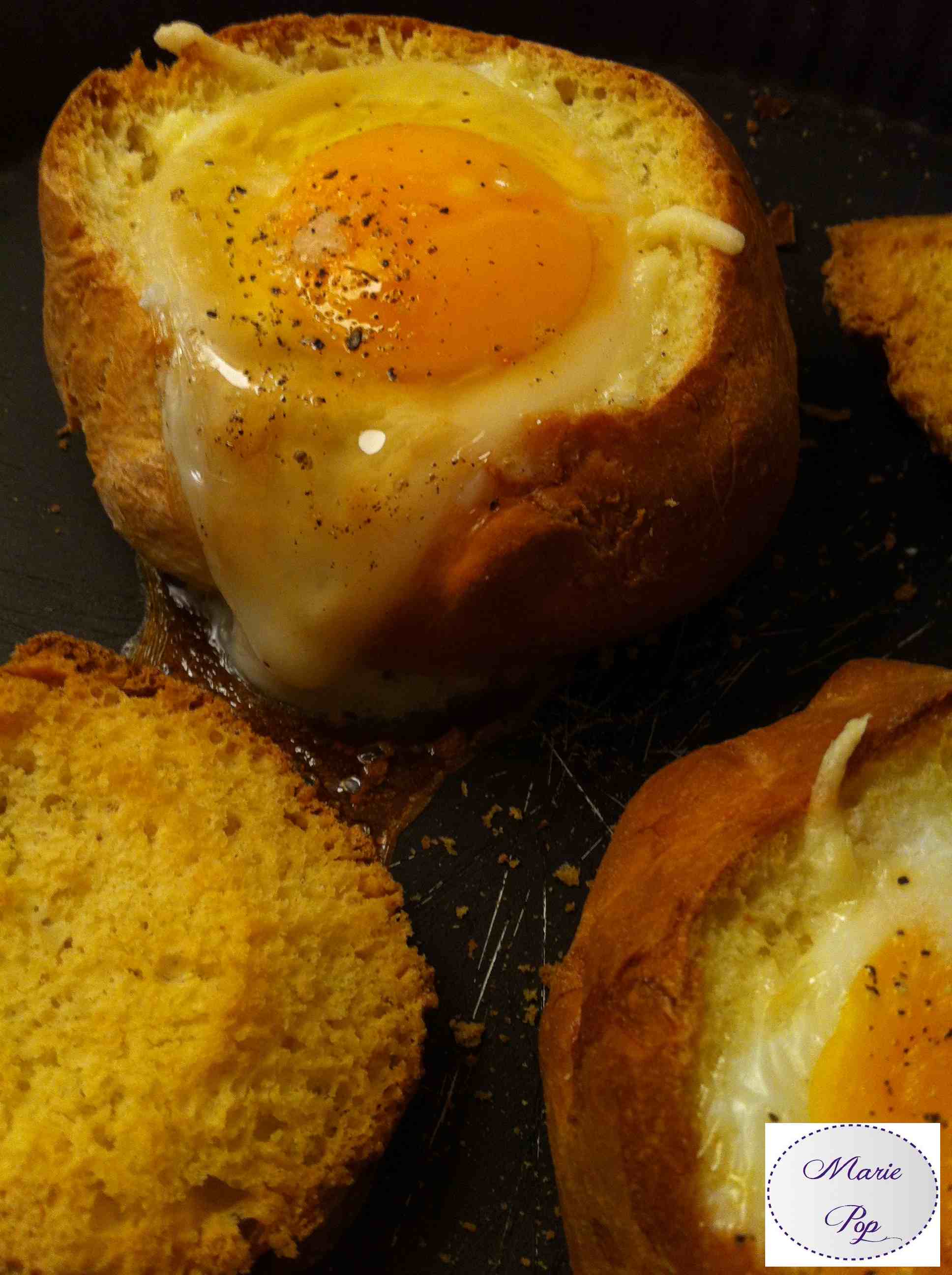 Oeufs cocotte en brioche - la recette