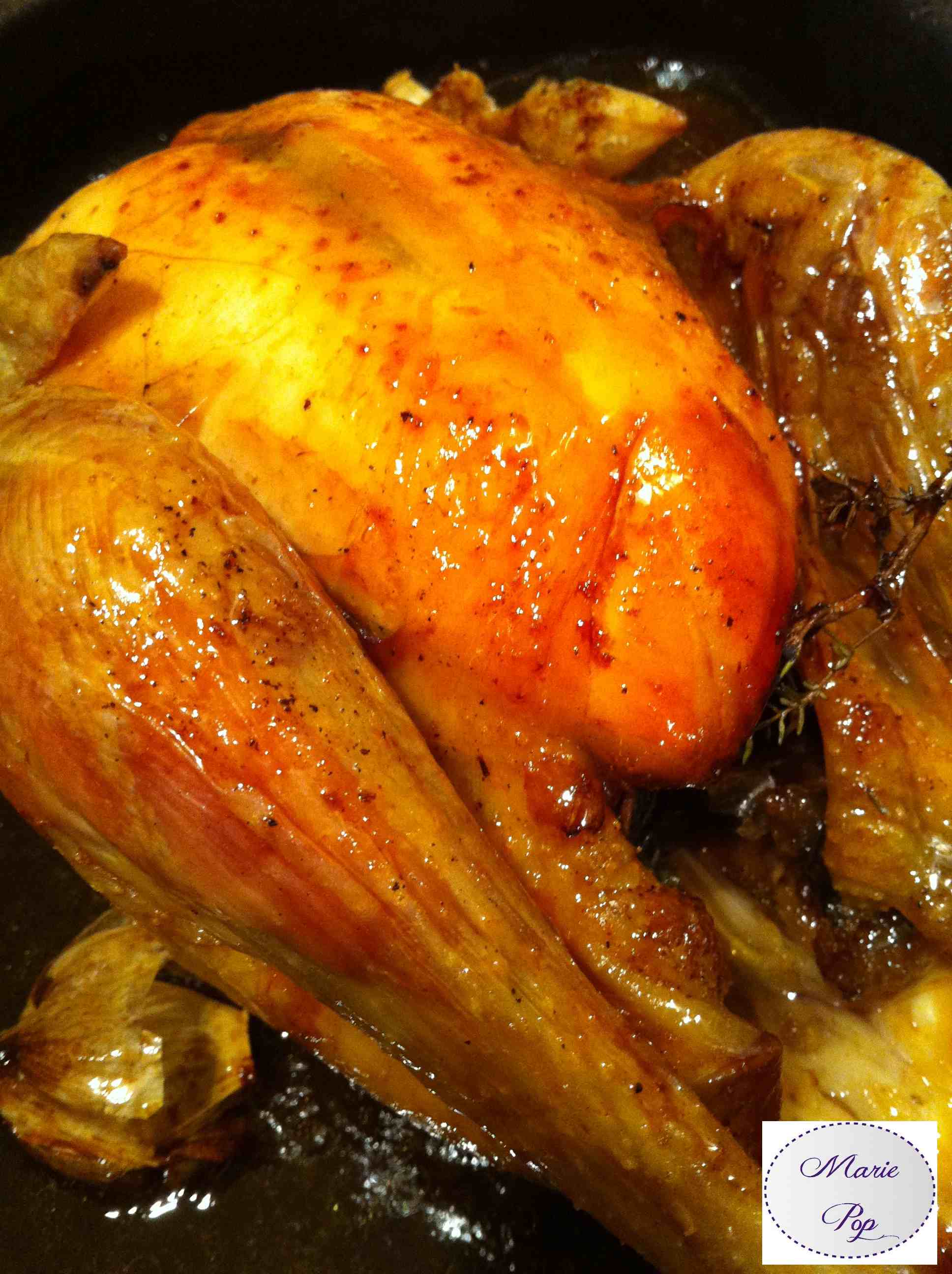 Poulet ou Dinde au sirop d'érable - la recette festive