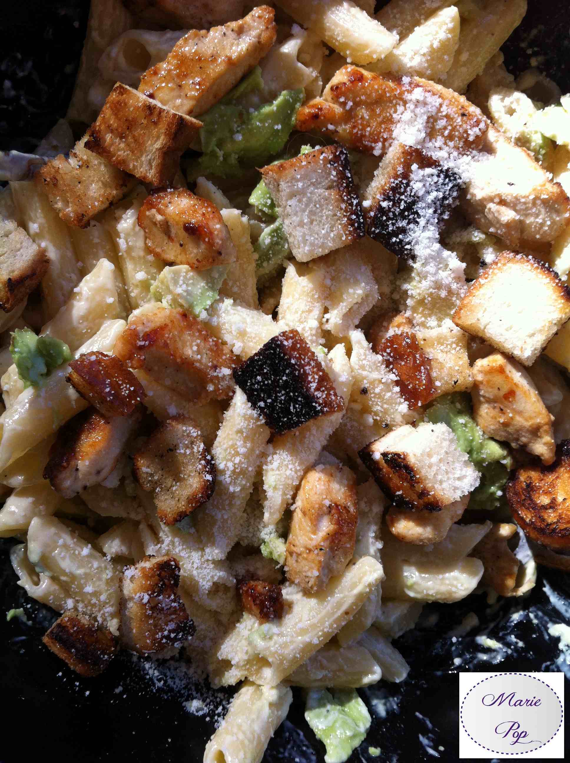 Salade de pâtes façon caesar - la recette