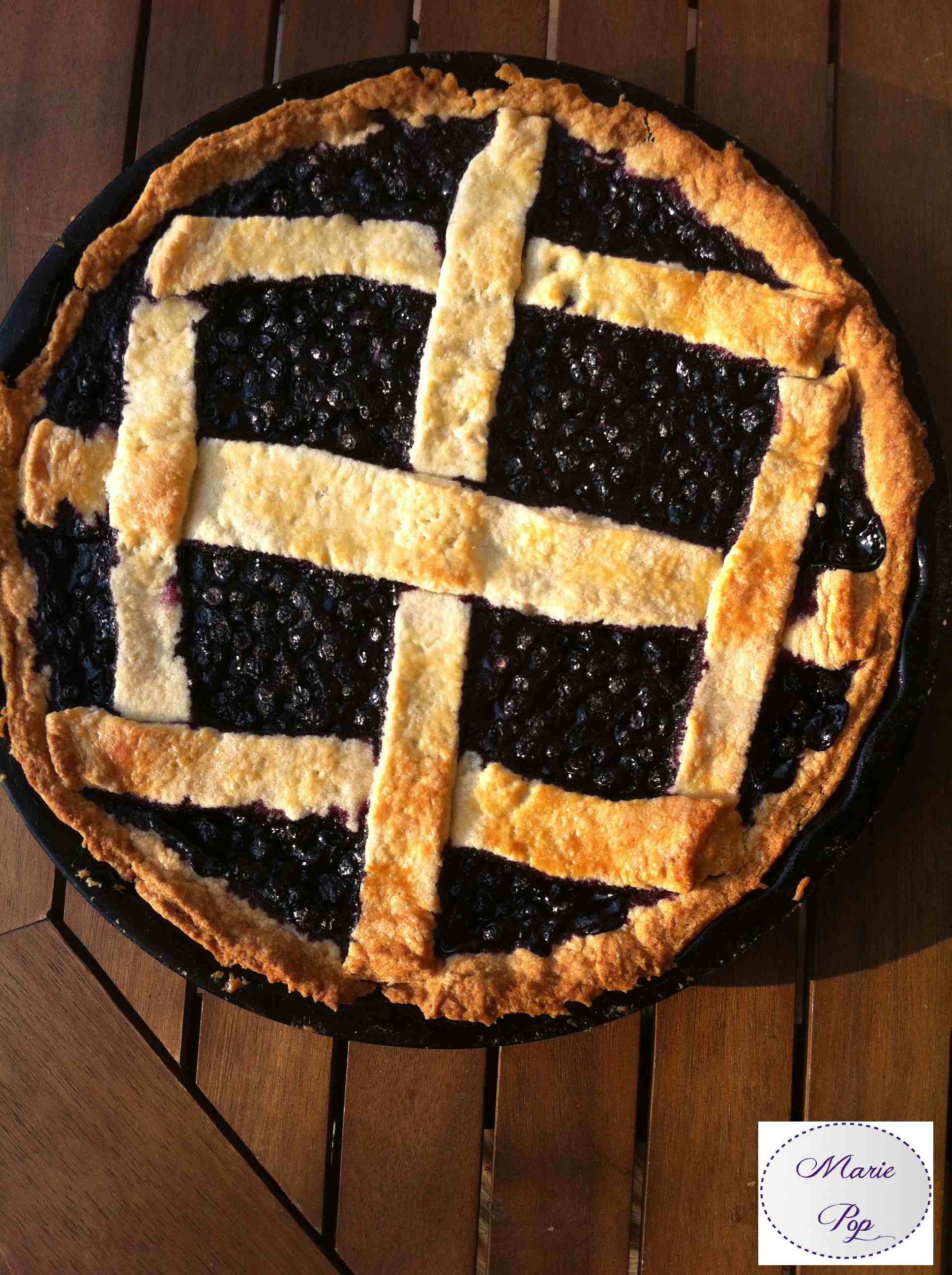 Tarte aux myrtilles - la recette