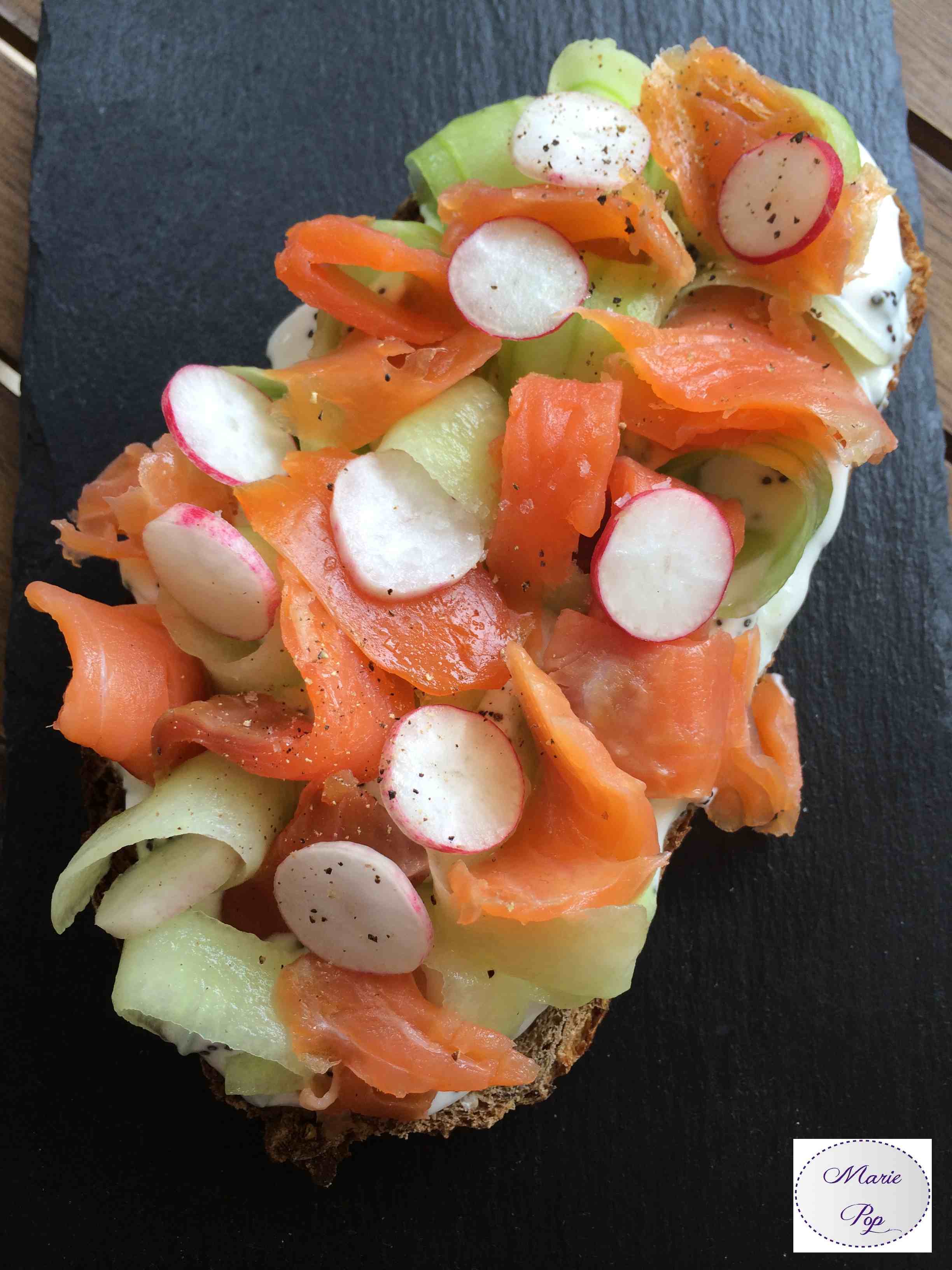 Tartine fraîcheur - la recette
