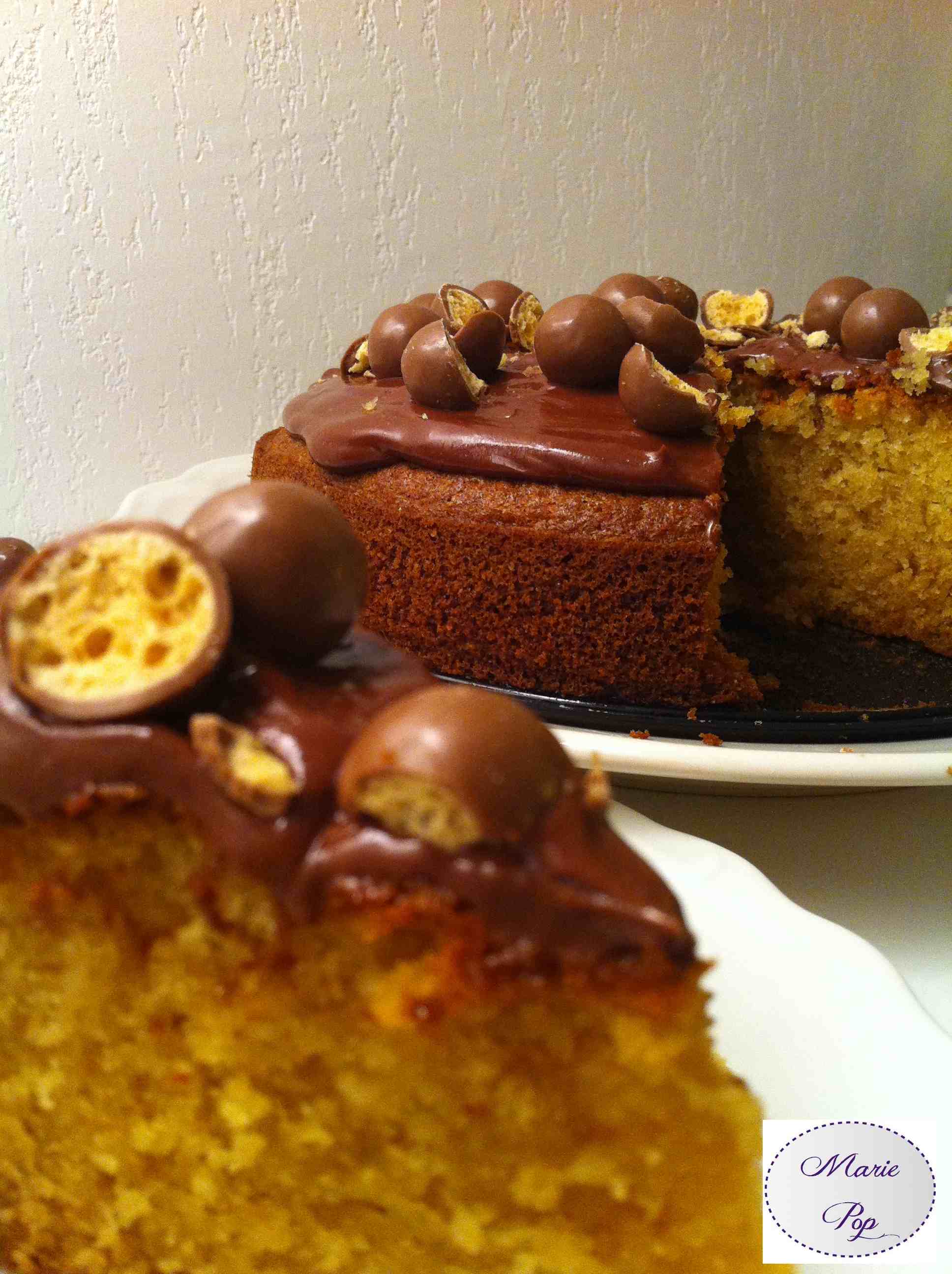 Gâteau à la vanille et biles de Maltesers - la recette