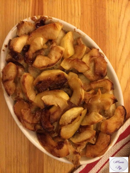 Pain perdu aux pommes en gratin - la recette