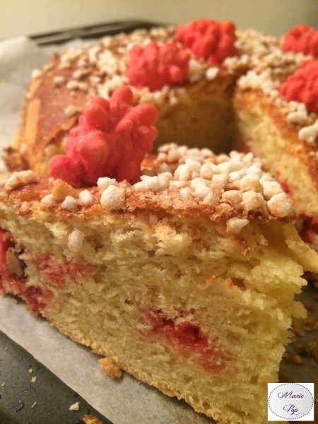 Brioche aux pralines roses