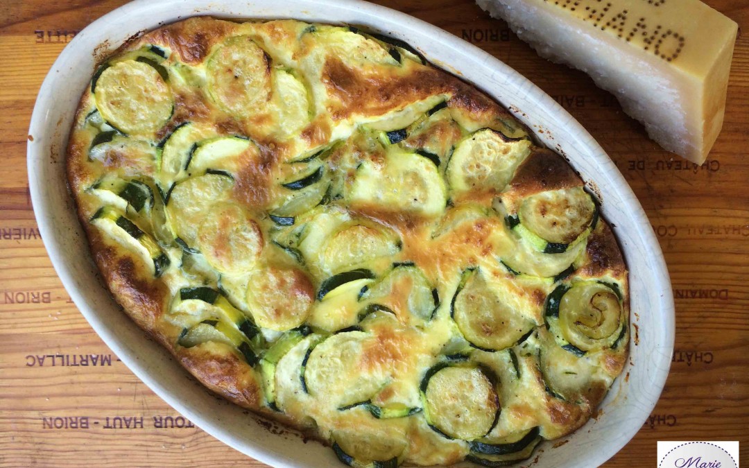 Gratin de courgettes au parmesan recette