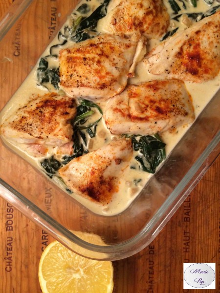 Poulet à la crème de citron