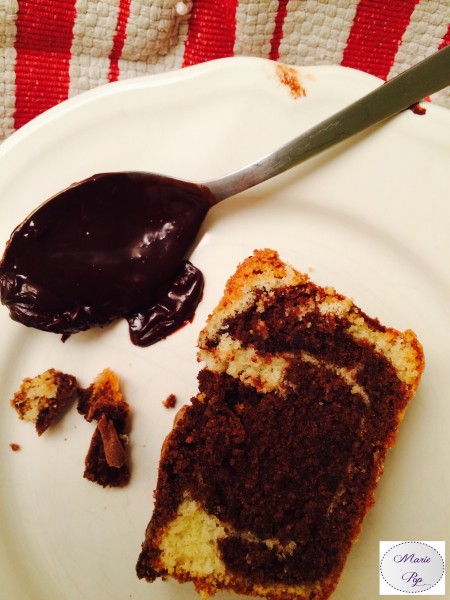 Cake marbré chocolat vanille - la recette