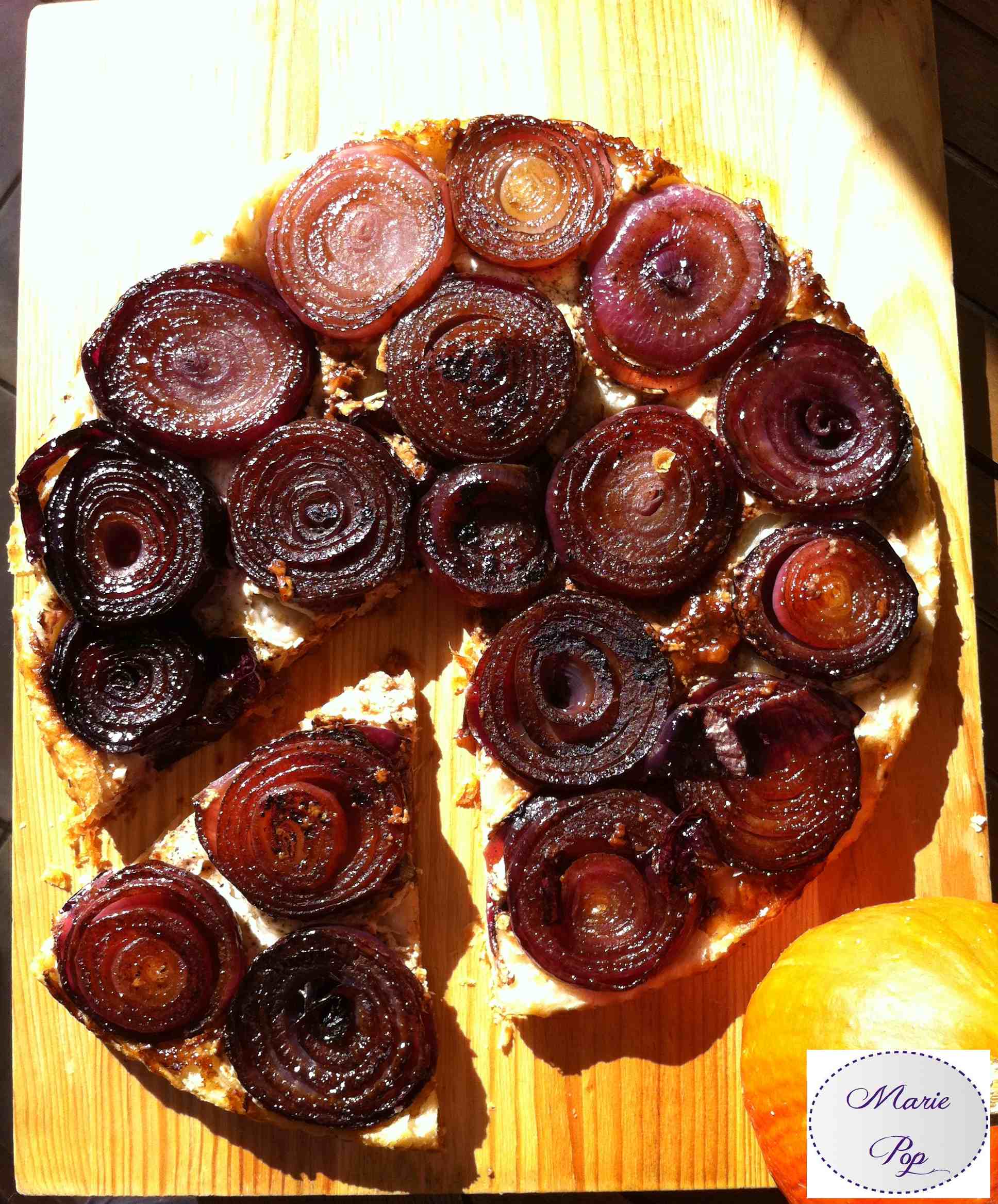 Tarte tatin aux oignons rouges - la recette red