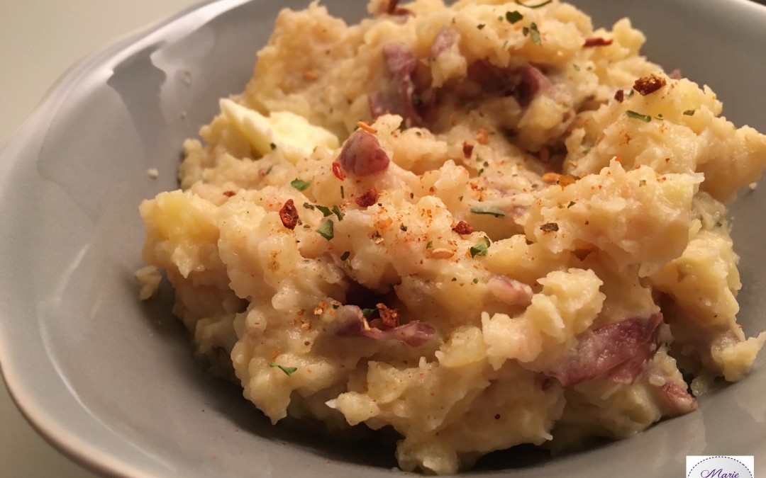 Ecrasée de pommes de terre à l'ail recette hyper facile